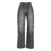 Svarte Jeansbukser - Oversized Fit - Alle Temperaturer - 100% Bomull
