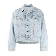 Blå Denim Jakke med Stil/Modell Navn