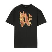 Brennende Monogram T-Skjorte