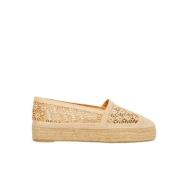 Flate Heklede Espadrillos for Sommeren