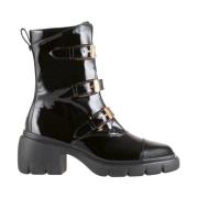 Sorte Biker Booties - Dame Ankelstøvler