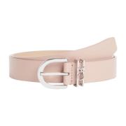 Rosa Skinn Loop Belte