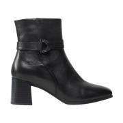 black elegant closed booties