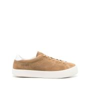 Beige Skinn Sneakers