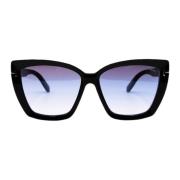 Oversize Svarte Solbriller