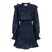 Harmoni S Voile Dress - Navy