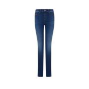 Høy Midje Skinny Leg Denim Jeans