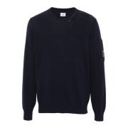 Blå Cotton Crepe Jumper