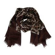 Silkeskjerf med Leopardmønster - Miljøvennlig & Elegant
