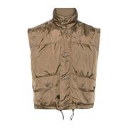 Kort Oliven Puffa Vest