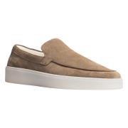 Beige Slip-On Deck Sneaker