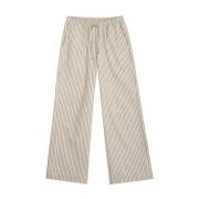 Natural Stripe Arnie Says Sabine Linen Stripe Bukse