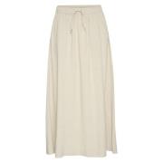 Beige Inwear Lin Skjørt Ellieiw Skirt Bukse