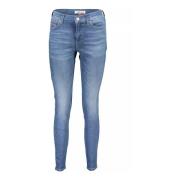 Lys Blå Skinny Jeans med 5-lomme design