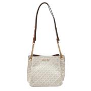 Pre-owned Hvitbelagt lerret Michael Kors Crossbody Bag