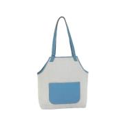 Pre-owned Hermes Tote i bla bomull