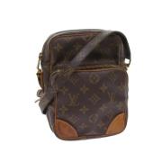 Pre-owned Brunt lerret Louis Vuitton Amazone