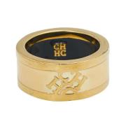 Pre-owned Beige Plast Carolina Herrera Ring