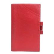 Pre-owned Rodt skinn Hermes Agenda Cover