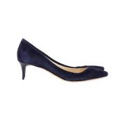 Pre-owned Navy semsket skinn Jimmy Choo haeler