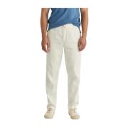 Hvit Morris Stockholm Fenix Linen Trouser Bukser