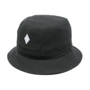 Hvit Kors Street Style Bucket Hat