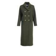 Klassisk Rizo Coat i ullblanding - Army