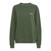 Luksus Sweatshirt med Brodert Detalj