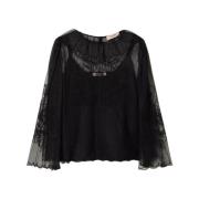 Bluse i Brodert Plumetis Tulle Art. 232Tp2103