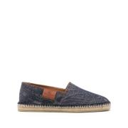 Trykt Denim Espadrilles