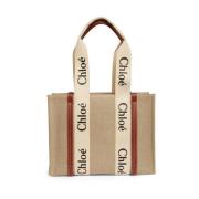 Medium Woody Shopping Bag - Brun