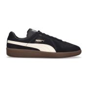 Sort Army Trainer Suede Sneakers