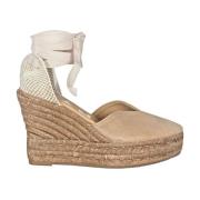 Vintage Taupe Espadrilles