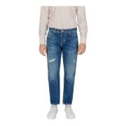 Blå Glidelås Knapper Jeans Vår/Sommer