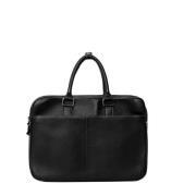 Felix Workbag - Svart Skinnmappe