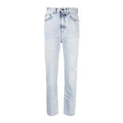 80's Cropped Jeans Lyseblå