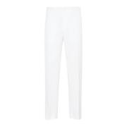 Hvite Slim Fit Ankelpants