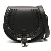 Svart Crossbody-veske med Nagler