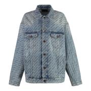 Logo Print Denim Jakke