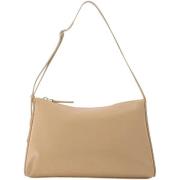 Leather shoulder-bags