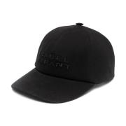 Svart Bomull Logo Baseball Cap