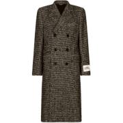 Houndstooth Double Breasted Coat