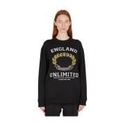 Behagelig College Grafisk Sweatshirt