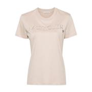 Beige T-skjorter og Polos med Logo