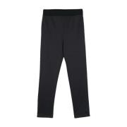 Blå skinny stretch-bukser med sidestripe