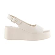 Beige Flate Sandaler Loulou Creme