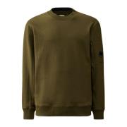 Diagonal Raised Fleece Crew Neck Sweatshirt