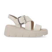 Beige Casual Flate Sandaler Kvinner