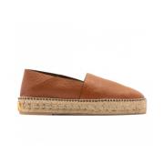 Brun Skinn Espadrilles Aw23