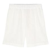 Hvit Vaffel Strikke Shorts